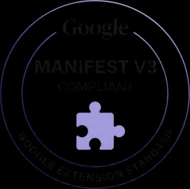 Google Manifest V3 Compliant seal — Google extension standard